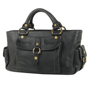 Celine Boogie Bag Handbag Leather Black